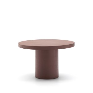 KAVE HOME Aiguablava havebord, rund - terracotta cement (120)