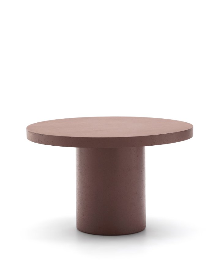 KAVE HOME Aiguablava terrakottasement rundt bord 120cm