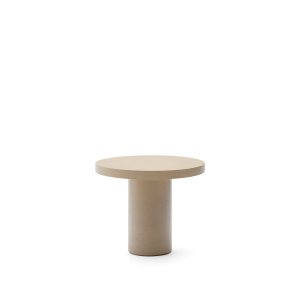 KAVE HOME Aiguablava havebord, rund - beige cement (90)