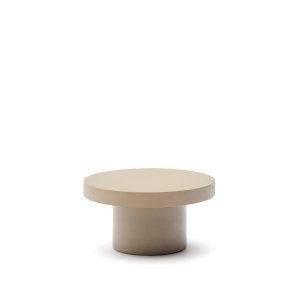 KAVE HOME Aiguablava udendrs sofabord, rund - beige cement (90)