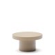 KAVE HOME Aiguablava utendrs salongbord, rundt - beige sement (90)