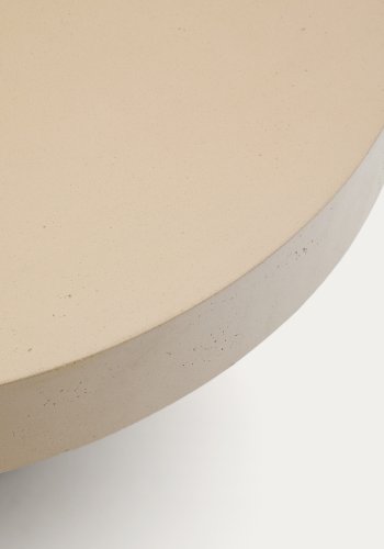 KAVE HOME Aiguablava utendrs salongbord, rundt - beige sement (90)