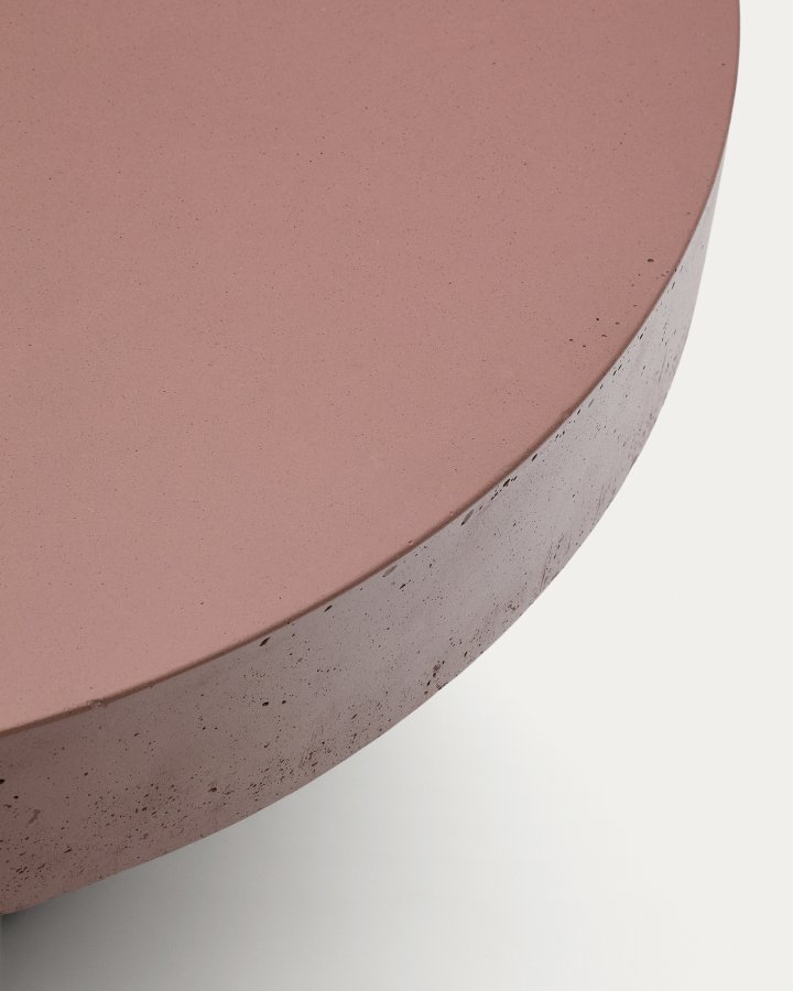 KAVE HOME Aiguablava salongbord i terrakottasement, 90 cm