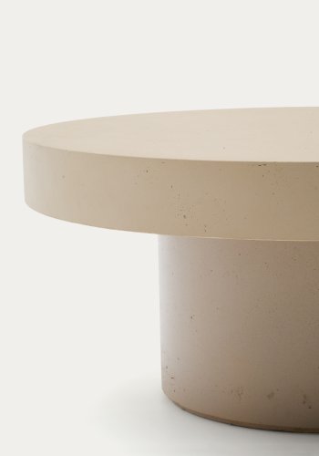 KAVE HOME Aiguablava salongbord i beige sement 66 cm