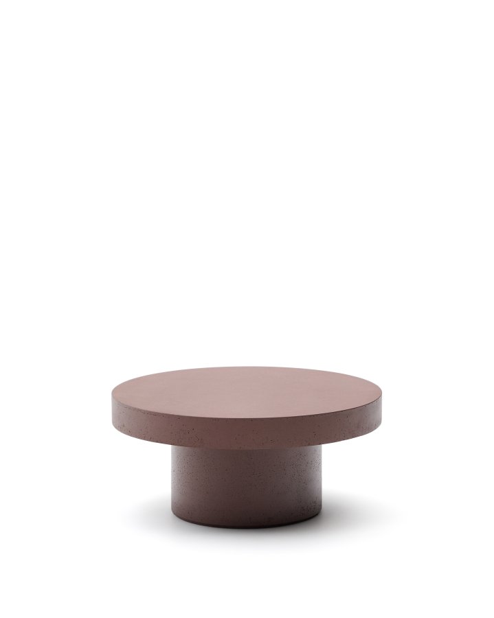 KAVE HOME Aiguablava salongbord i terrakottasement, 66 cm