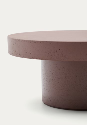 KAVE HOME Aiguablava salongbord i terrakottasement, 66 cm