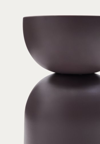 KAVE HOME Sidebord Rachell laget av metall med lilla malt overflate 30,5 cm