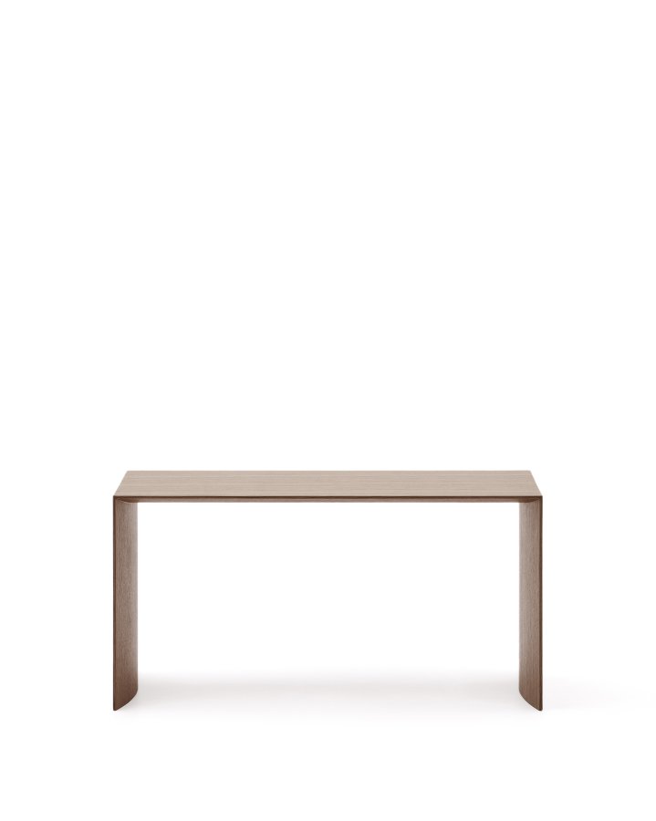 KAVE HOME Litto salongbord i valnttfiner med naturlig fargefinish, 90 x 45 cm