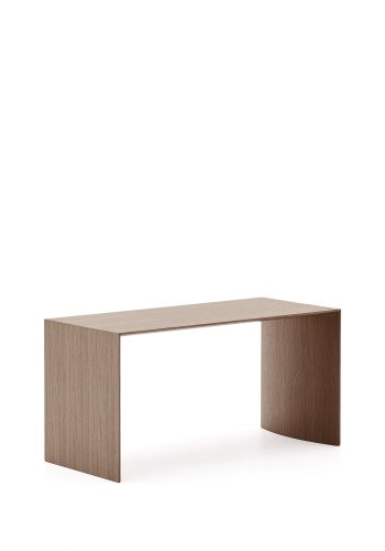 KAVE HOME Litto salongbord i valnttfiner med naturlig fargefinish, 90 x 45 cm