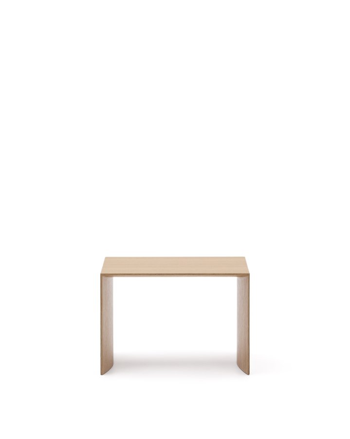 KAVE HOME Litto sidebord i eikefiner med naturlig farge, 55 x 40 cm