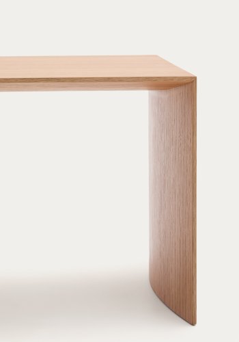 KAVE HOME Litto sidebord i eikefiner med naturlig farge, 55 x 40 cm