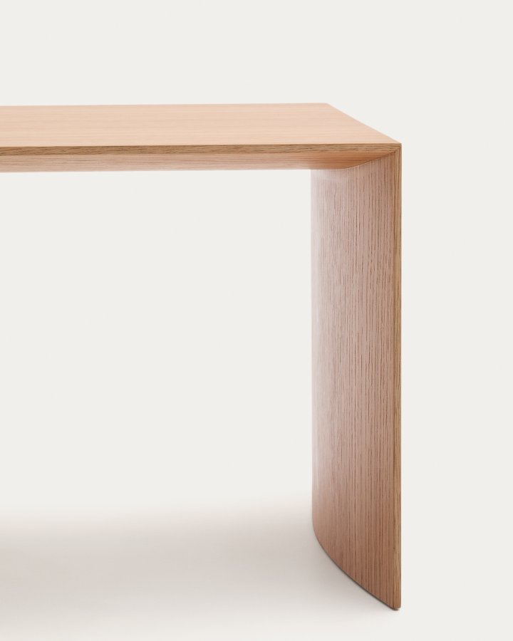 KAVE HOME Litto sidebord i eikefiner med naturlig farge, 55 x 40 cm