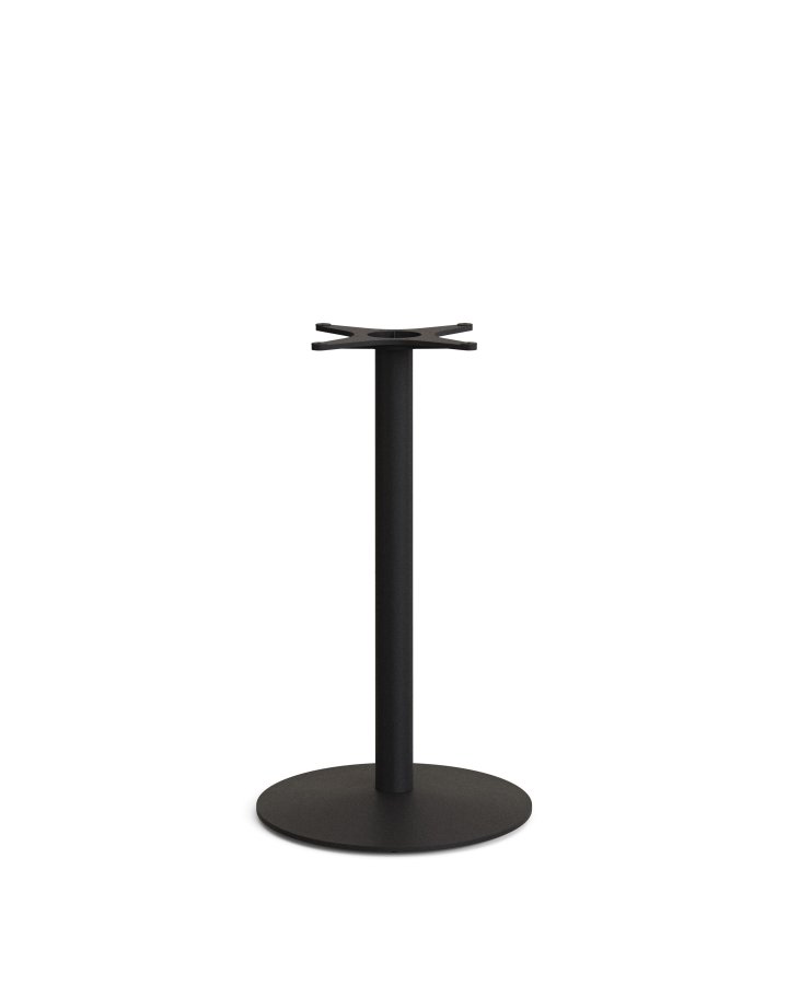 KAVE HOME Esilda hyt barbord med rundt stlstativ i svartmalt utfrelse 55x96 cm