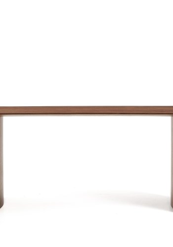 KAVE HOME Litto skrivebord, rektangul�r - brun valn�ddefin&eacute;r (140x60)