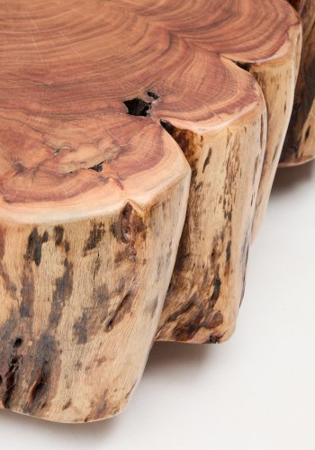 KAVE HOME Tavine sofabord, m. hjul - akacietr� med bleget finish (�65)