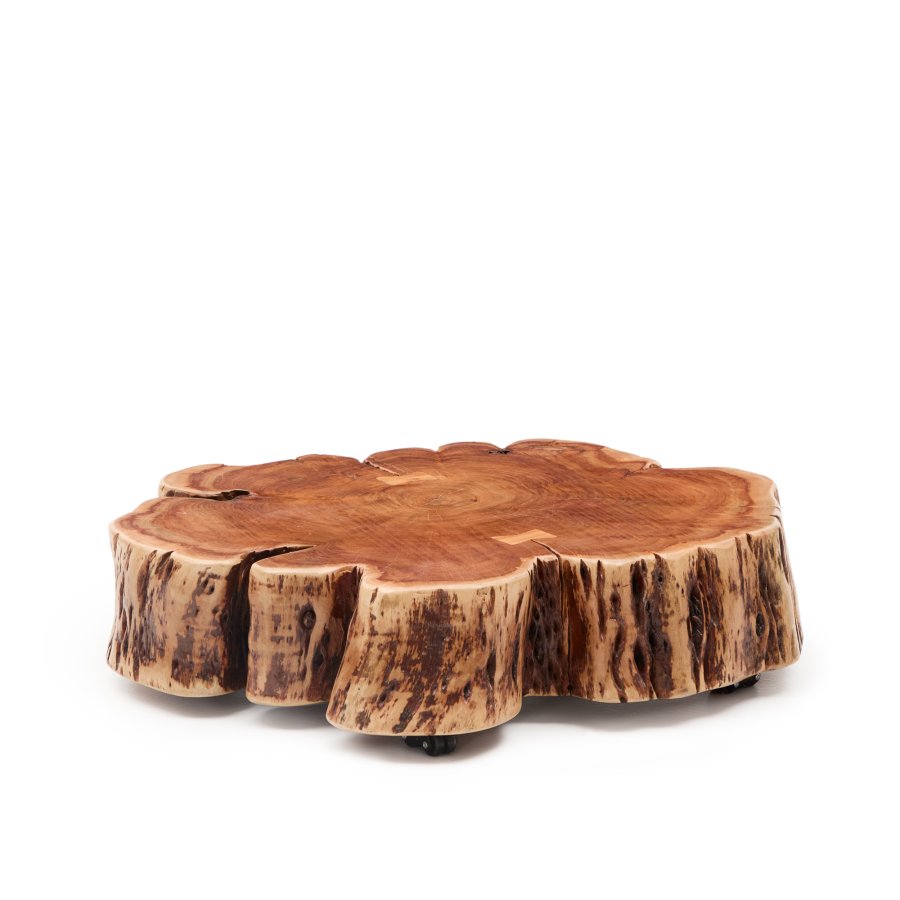 KAVE HOME Tavine sofabord, m. hjul - akacietr� med bleget finish (�85)