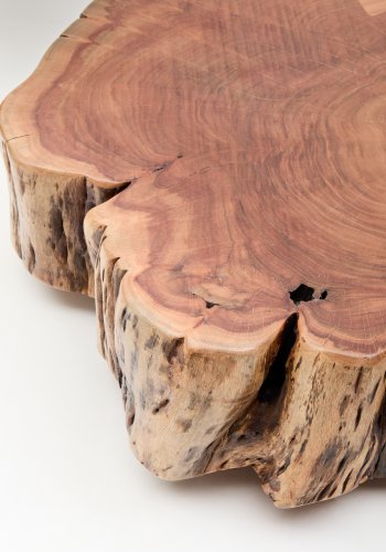 KAVE HOME Tavine sofabord, m. hjul - akacietr� med bleget finish (�85)