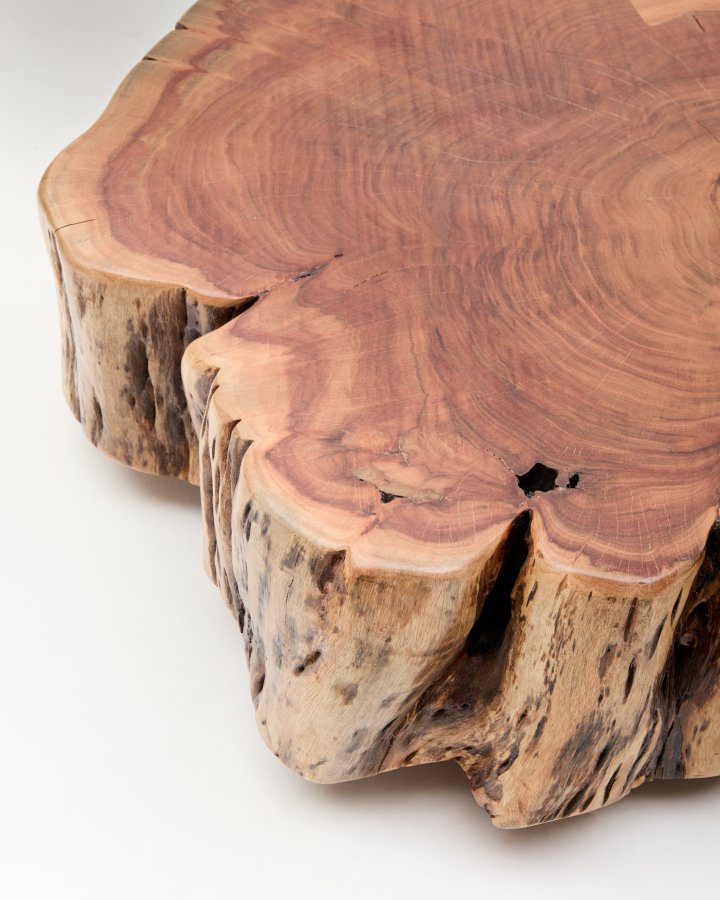 KAVE HOME Tavine sofabord, m. hjul - akacietr� med bleget finish (�85)