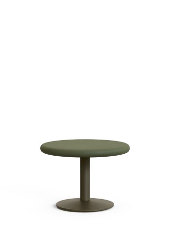 KAVE HOME Esilda rundt utendrsbord med grnn sementplate 70 cm og grnn stlbase 42 x 45 cm