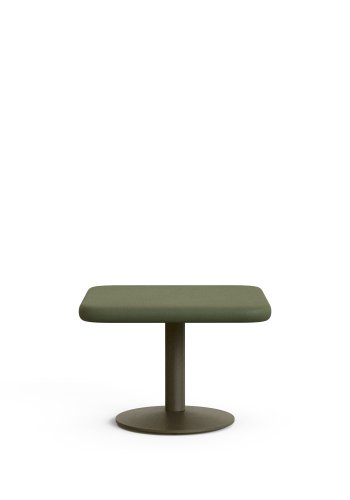 KAVE HOME Esilda utebord med grnn sementplate 70x70cm og grnt stlunderstell 42x45cm