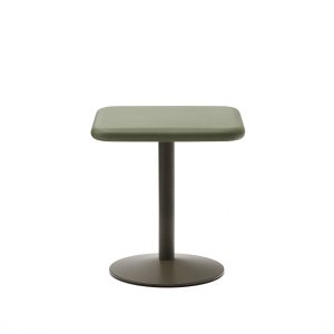 KAVE HOME Esilda havebord, kvadratisk - grn cement og grn stl (70x70)