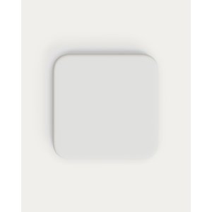 KAVE HOME Esilda udendrs barbord, kvadratisk - hvid cement og grn stl (70x70)