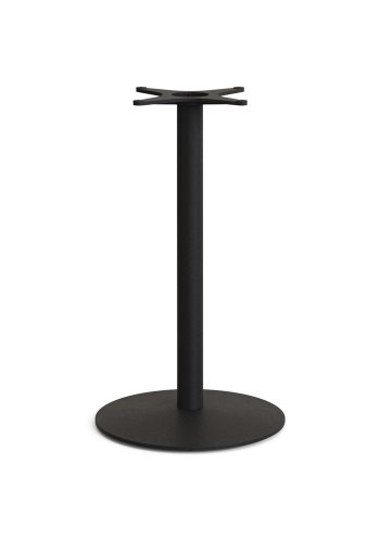 KAVE HOME Esilda utendrs hybord med hvit sementplate 70x70cm og svart stlbase 55x96cm