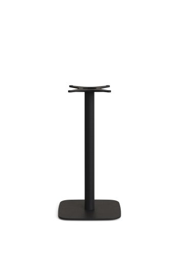 KAVE HOME Dina utendrs hyt rundt bord med hvit sementplate 70 cm og svart stlbase 48 x 48 x 96 cm