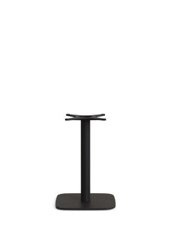 KAVE HOME Dina utendrs rundt bord med hvit sementplate 70 cm og svart stlbase 48 x 48 x 70 cm