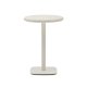 KAVE HOME Dina utendrs hyt rundt bord med hvit sementplate 70 cm og hvit stlbase 48 x 48 x 96 cm