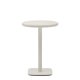 KAVE HOME Dina utendrs hyt rundt bord med hvit sementplate 70 cm og hvit stlbase 48 x 48 x 96 cm