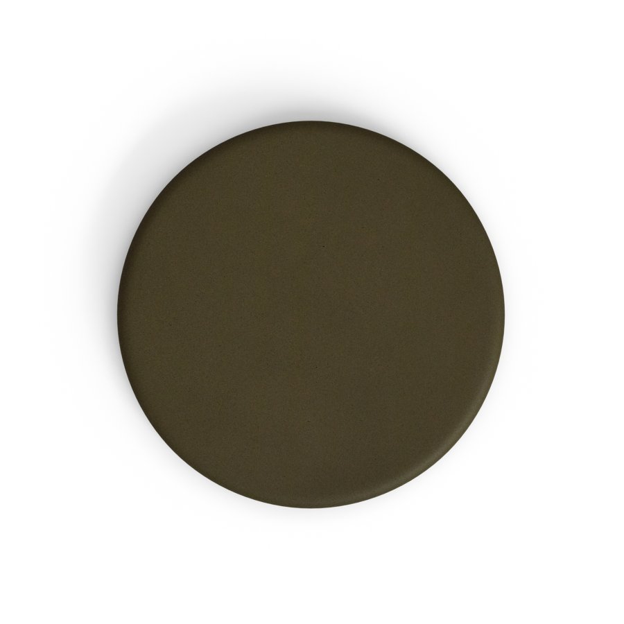 KAVE HOME Dina utendrs hyt rundt bord med grnn sementplate 70 cm og hvit stlbase 48 x 48 x 96 cm