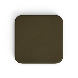 KAVE HOME Dina udendrs barbord, kvadratisk - grn cement og hvid stl (70x70)