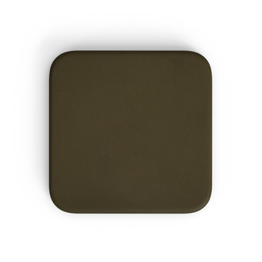 KAVE HOME Dina utendrs hybord med grnn sementplate 70x70cm og hvit stlbase 48x48x96cm