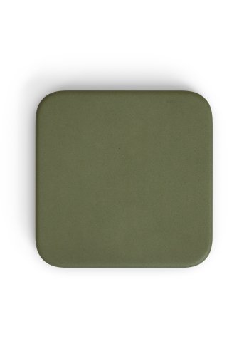 KAVE HOME Dina utebord med grnn sementplate 70x70cm og hvit stlbase 48x48x72cm