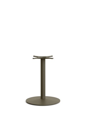 KAVE HOME Esilda utendrs rundt bord med FSC 100% akasie topp 80cm og grnt stlfot 55x72cm