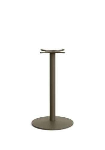 KAVE HOME Esilda utendrs rundt hyt bord med FSC 100 % akasieplate 80 cm og grnt stlunderstell 55x96