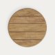 KAVE HOME Esilda utendrs rundt hyt bord med FSC 100 % akasieplate 80 cm og grnt stlunderstell 55x96