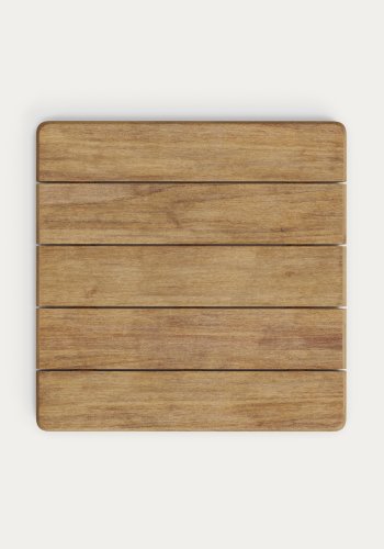 KAVE HOME Esilda utendrs hybord med FSC 100 % akasieplate 80x80 cm og grnt stlunderstell 55x96 cm