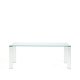 KAVE HOME Adularia spisebord, rektangul�r - klar h�rdet glas (200x100)
