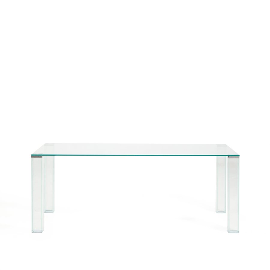 KAVE HOME Adularia spisebord, rektangul�r - klar h�rdet glas (200x100)