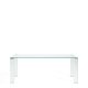 KAVE HOME Adularia spisebord, rektangul�r - klar h�rdet glas (200x100)