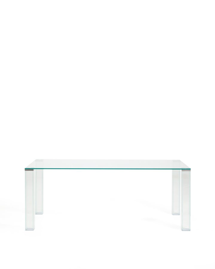 KAVE HOME Adularia spisebord, rektangul�r - klar h�rdet glas (200x100)