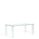 KAVE HOME Adularia spisebord, rektangul�r - klar h�rdet glas (200x100)
