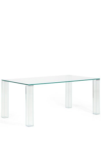 KAVE HOME Adularia spisebord, rektangul�r - klar h�rdet glas (160x90)