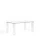 KAVE HOME Adularia spisebord, rektangul�r - klar h�rdet glas (160x90)