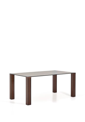 KAVE HOME Adularia spisebord, rektangul�r - brun h�rdet glas (160x90)