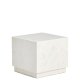 KAVE HOME Sorein sidebord, kvadratisk - hvid marmor (40x40)