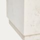 KAVE HOME Sorein sidebord, kvadratisk - hvid marmor (40x40)