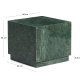 KAVE HOME Sorein sidebord, kvadratisk - gr�n marmor (40x40)